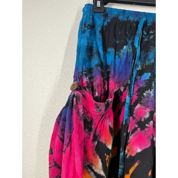 Kathmandu Imports Womens Tie Dye Harem Pants Sz S/M Hippie Boho Festival Indie - Picture 3 of 8